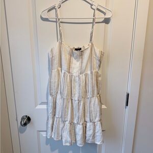 Forever 21 Striped Tiered Mini Dress NWOT